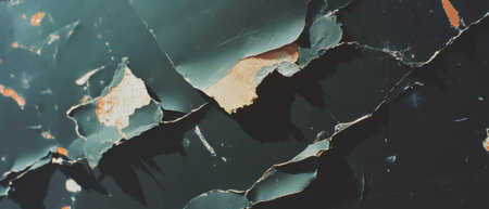 Old film surface displaying physical tears and rips highlighting years of wear and tearの素材