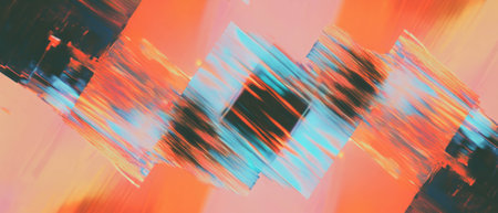 Exploration of pixelated patterns and digital textures in a vibrant retro aesthetic