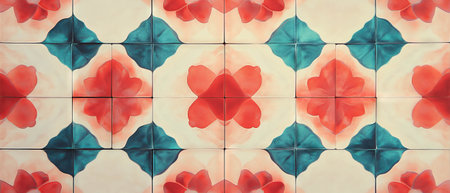 Vibrant symmetrical abstract patterns showcasing balanced compositions and harmonious design