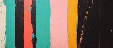 Brightly colored marker-drawn wood texture featuring bold lines and vibrant huesの素材