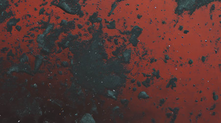 Rustic dark reddish clay wall texture with rough surface for design and background useの素材