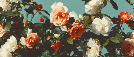 Delicate small floral sprigs create a romantic ambiance in a serene outdoor settingの素材