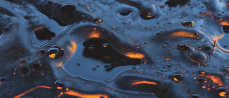 Seamless texture pattern of thick motor oil with an industrial appearanceの素材