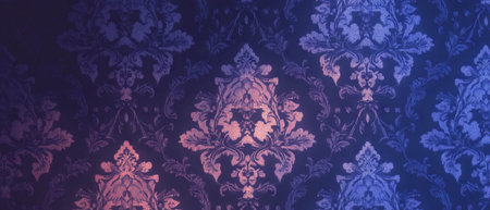 Elegant damask pattern in luxurious shades for stylish backgrounds and designs