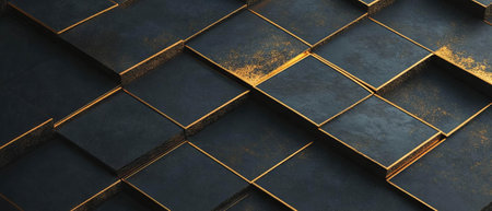 Luxurious art deco design featuring repeating diamond shapes with subtle shimmerの写真素材