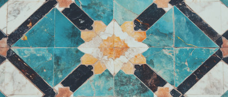 Intricate Moroccan tile pattern showcasing vibrant colors and ornate details