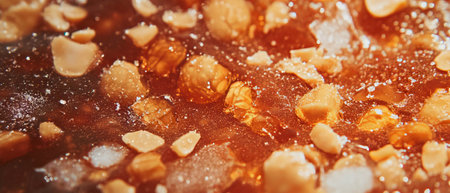 Crunchy peanut brittle showcasing its sweet and nutty texture in delightful detail