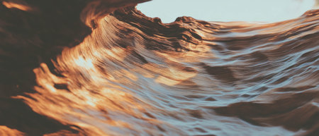 Flowing hair blends with wood grain texture in a harmonious double exposure effect