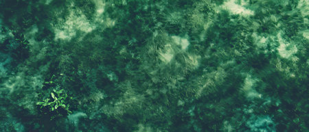 Vibrant light green grass texture banner template for natural design projectsの写真素材