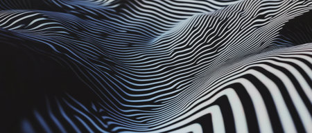 Dynamic chevron pattern with flowing lines creates a modern wallpaper effect