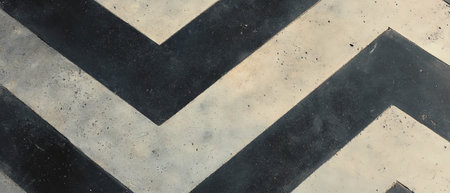 Dynamic chevron tile pattern with modern angled lines for contemporary design aesthetics