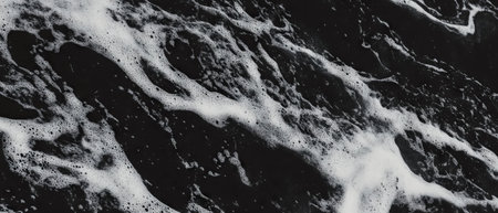 Dark chalkboard texture banner template with rough design for classic useの写真素材