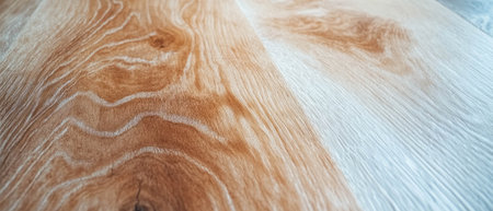 Rustic faux wood grain wallpaper with natural texture for warm interior decorの写真素材
