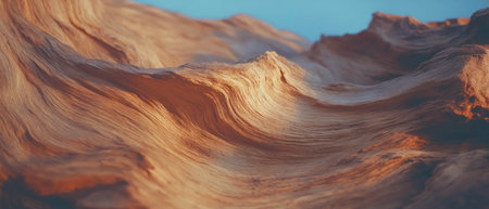 Double exposure of flowing hair merging with textured wood grain in natural light