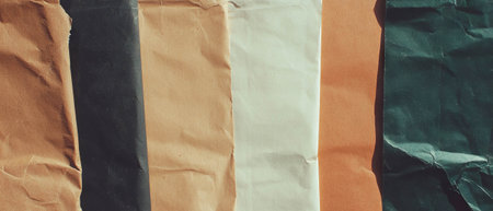 Exploring the diverse textures and finishes of Kraft paper in various colorsの素材