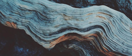 Exquisite ink-drawn wood texture with crisp lines on white paper showcasing intricate detailsの素材