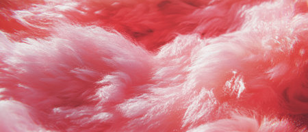 Fluffy cotton candy texture creation in vibrant pink huesの素材