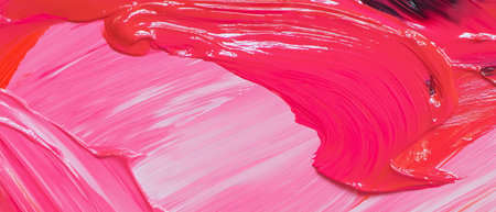 Vibrant swirls of finger paint showcasing rich, thick textures and blended colorsの素材