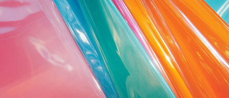 Vibrant textured aluminum composite panels showcasing smooth surfaces and rich colorsの素材