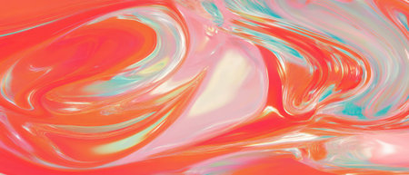 Vibrant abstract swirling vortexes in dynamic motion with energetic colorsの素材