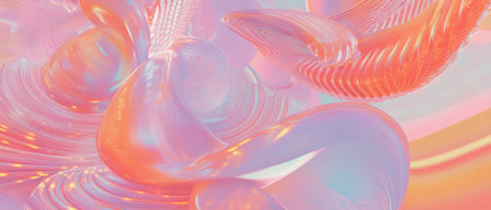 Explore mesmerizing 3D sound waves with fractal patterns and mathematical beautyの素材