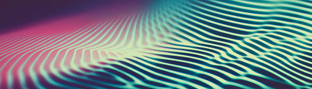 Complex moire patterns created by overlapping transparent circles with halftone textureの素材