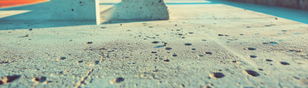 Sandblasted concrete surface showcasing a smooth, matte finish with a uniform textureの素材