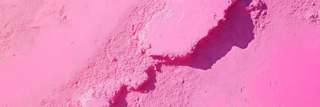 Deep magenta cement texture displays a rough, weathered appearance against a light pink backdropの素材