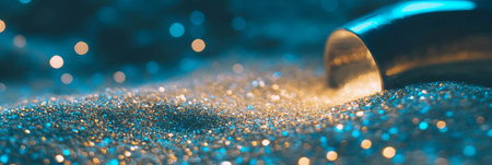 Bright textured sand with blurred grains and shimmering bokeh highlights for vibrant backgroundsの素材