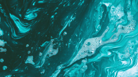 Abstract grunge teal texture with high contrast overlay and chaotic patternsの素材