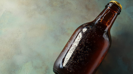 Chilled ipa beer growler on textured surface for craft beverage promotionの素材