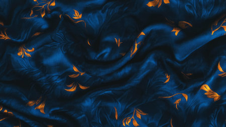 Elegant textured chaos pattern with vibrant floral accentsの素材