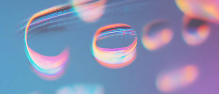 Exploring geometric shapes in a colorful abstract musical backgroundの素材