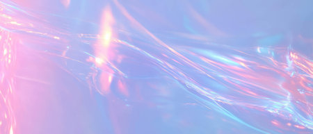 Light reflecting sparks create an abstract background with a shiny central banner areaの素材