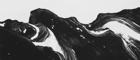 Exploration of black ink hatching creating tonal variations against a white backgroundの素材