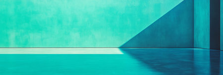 Vibrant blue textured wall with intriguing pattern and light shading for interior design inspirationの素材