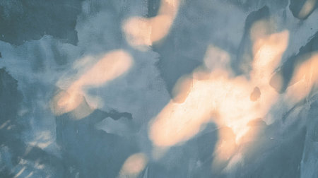 Iridescent pigments on textured wall surface with light reflectionsの素材