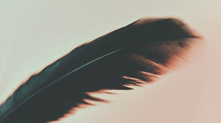 Vintage ink bleed texture with feather detail for artistic designの素材