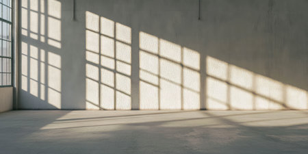 Stained concrete wall with textured surface in natural lightの素材