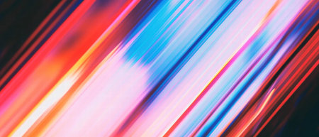 Glitch effect showcasing dynamic rgb shift with distorted color channels in motionの素材