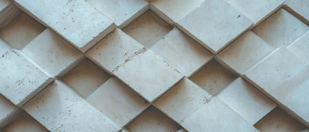 Intricate interlocking tile patterns create a modern geometric design suitable for any spaceの素材