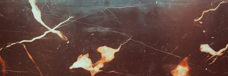 Unique texture of a dark chocolate sepia wall with vibrant chalk and grunge markingsの素材