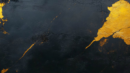 Abstract concrete texture with dark gold pigment for elegant interior designの素材