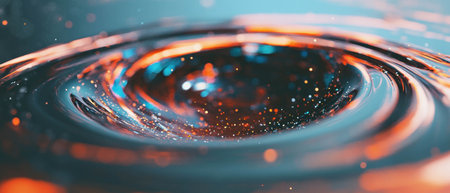 Galactic spiral background featuring vibrant stars and cosmic patterns across the universeの素材