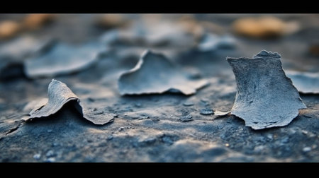 Abstract texture of torn burnt paper and white ash for art and design projectsの素材