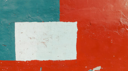 Abstract texture of brick wall with white stucco and metalの素材
