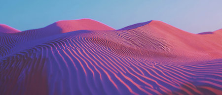 Flowing lines and elegant curves create a mesmerizing abstract landscape in vibrant colorsの素材