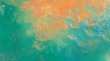 Abstract duochrome texture with yellow and green hues featuring blue overlay for creative designsの素材