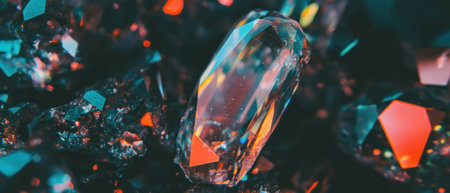 Sparkling diamond particles overlay texture for elegant design applicationsの素材