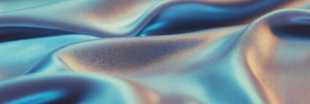 Intricate texture details of stretch nylon and polished titanium fabric in vibrant huesの素材